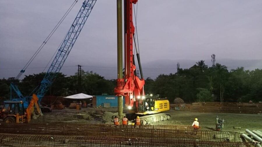 Pile boring