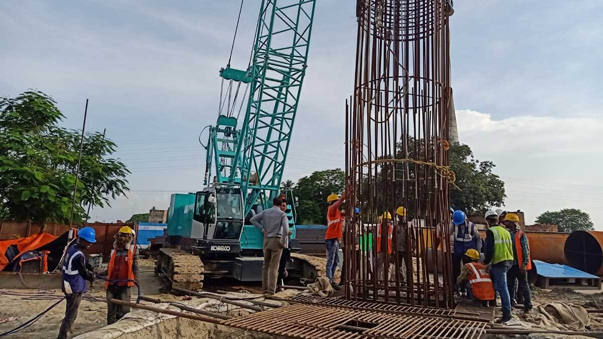 Construction of Foundation piles