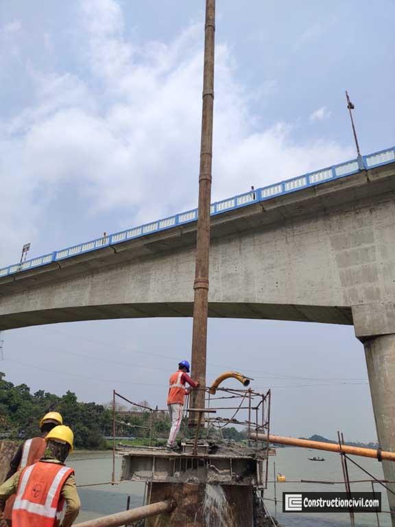 construction of pile tremie pipe