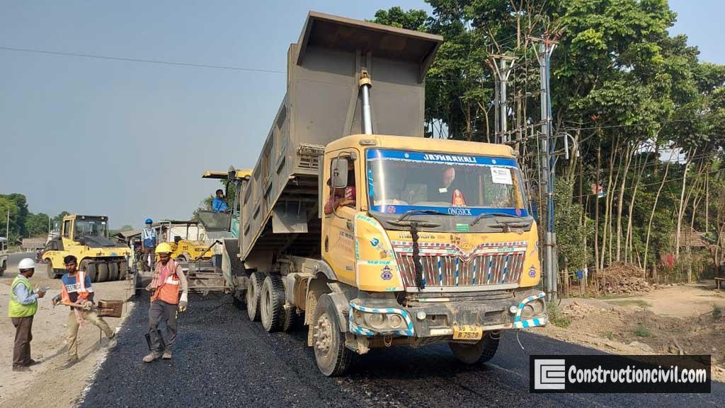 Bituminous Macadam Laying