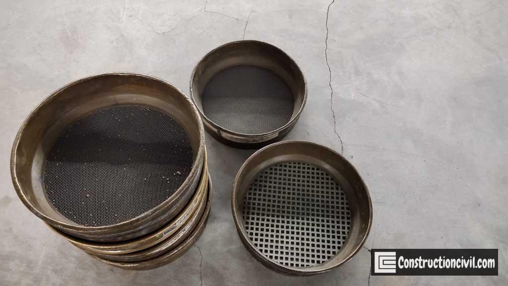 Sieve analysis for fine aggregate